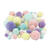 NEU Großpackung Pompons Glitter Pastellfarben, 400 g