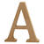 SALE MDF-Buchstabe, 8 cm, Strke 1,5 cm, natur, A