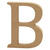 SALE MDF-Buchstabe, 8 cm, Strke 1,5 cm, natur, B - Buchstabe B