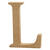SALE MDF-Buchstabe, 8 cm, Strke 1,5 cm, natur, L - Buchstabe L