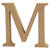 SALE MDF-Buchstabe, 8 cm, Strke 1,5 cm, natur, M - Buchstabe M