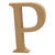 SALE MDF-Buchstabe, 8 cm, Strke 1,5 cm, natur, P - Buchstabe P