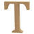 SALE MDF-Buchstabe, 8 cm, Strke 1,5 cm, natur, T - Buchstabe T