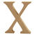 SALE MDF-Buchstabe, 8 cm, Strke 1,5 cm, natur, X - Buchstabe X