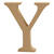 SALE MDF-Buchstabe, 8 cm, Strke 1,5 cm, natur, Y - Buchstabe Y