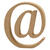 SALE MDF-Zeichen, 8 cm, Strke 1,5 cm, natur, @ - Zeichen @