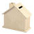 NEU Spardose in Hausform, Sperrholz, 9,6 x 11,7 x 5,5 cm, 1 Stck