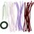 Kreativ Set Blumen aus Pfeifenreiniger / Biegepl�sch / Chenilledraht, Spinnenlilie, Rosa mattiert, Helllila, Dunkelrot Bild 3