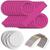 NEU Laternen-Set Pink, 10 runde Laternen-Rohlinge, 10 Bgel & 20 runde Laternenzuschnitte