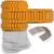 NEU Laternen Bastelset Eckig Orange, 10 orangene Rohlinge, 10 Bgel, 25x Transparentpapier 22x51 cm