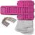 NEU Laternen Bastelset MINI Eckig Pink, 10 pinke Rohlinge, 10 Bgel, 25x Transparentpapier 15,5x37 cm