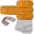 NEU Laternen Bastelset MINI Eckig Orange, 10 orange Rohlinge, 10 Bgel, 25x Transparentpapier 15,5x37 cm