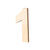 SALE Holz-Zahl flach, 1, Gre: ca. 80 x 5 mm