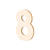SALE Holz-Zahl flach, 8, Gre: ca. 80 x 5 mm - 8
