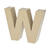 Papp-Buchstabe, W, Hhe 10 x Breite 9,4 x Tiefe 3 cm - W