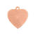 Kupferanhänger, Herz, Größe: ca. 24 x 21 mm, Efcolor / Emaille