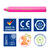 Staedtler Kindermalstift 3in1, Neon-Set, 4 Neon-Stifte + Spitzer Bild 4