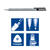 NEU Druckbleistift triplus micro 0,7 mm inkl. 12 Feinminen HB Bild 3