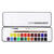 NEU GRADUATE Aquarell Metallkasten mit 24 x 1/2 Npfchen Bild 2