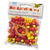 Holzperlen Mix mit Bndern, gelb/rot, 60 g
