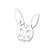 Kindermasken aus Pappe, 6 Stck 'Hase'
