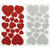 Moosgummi / Schaumstoff Glitter-Sticker Herzen fr vielfltige Bastelarbeiten 40 Stck Bild 2