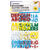 Moosgummi / Schaumstoff Glitter-Sticker fr vielfltige Bastelarbeiten, Buchstaben, 100 Stk - Buchstaben