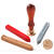 Siegel-Set, Holzgriff mit 2 Siegelmotiven, 3x Siegelwachs farbig sortiert Bild 2