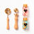Siegel-Set Pastell Love, Holzgriff mit 2 Siegelmotiven, Schmelzlffel, 2x 54 Siegelwachs-Perlen farbig sortiert Bild 2