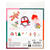 Diamond Painting Set Christmas, Komplettset fr 6 Sticker, inkl. Zubehr & Anleitung Bild 2