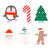 Diamond Painting Set Christmas, Komplettset fr 6 Sticker, inkl. Zubehr & Anleitung Bild 3