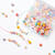 Buchstabenperlen Mix Pastell, 205 Teile inkl. 2x Gummiband & Aufbewahrungsbox Bild 3