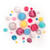 Pompons Einhorn, 30 Stck, 1-4cm, sortierte Farben Bild 2