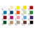 NEU Kunstharz Mosaiksteine Mix Bunt, 45g / ca. 700 Stck, 5x5mm, transparent farbig sortiert Bild 2