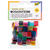 NEU Kunstharz Mosaiksteine Mix Bunt, 45g / ca. 190 Stck, 10x10mm, transparent farbig sortiert - 10 x 10 mm, Bunt