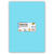 Tonpapier 130g/qm, DIN A3, 50er Pack, Eisblau