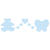 3er-Set Motivprger Teddy, Herzen, Schmetterling Bild 2