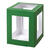 NEU Minilaternen Rohling zum Stecken, 400g/m², 10x10x12cm, 1 Stück, Grün - Grün