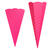 Schultten aus 3D-Welle zum Stecken, 68cm, 5 Stck, pink - Pink