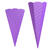 Schultten aus 3D-Welle zum Stecken, 68cm, 5 Stck, lila - Lila