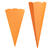 Schultten aus 3D-Welle zum Stecken, 68cm, 5 Stck, orange - Orange