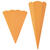 NEU Geschwister-Schultüte Rohling mit Steckverschluß, stabiler Karton 400g/qm, 6-eckig, 41 cm, 1 Stück, Orange - Orange