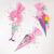 Schultüten-Bastelset Einhorn, irisierend pink, inkl. Zubehör & Anleitung Bild 4