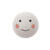SALE Holzkugel Gesicht bemalt, wei, 2,5 cm, 8 Stck - Gesichter Wei, 2,5 cm, 8 Stck