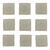 NEU Mosaiksteine aus Glas, quadratisch, 20x20x2 mm, 100 g, ca. 30 Stck, Mittelgrau - Mittelgrau