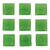 NEU Mosaiksteine aus Glas, quadratisch, 20x20x2 mm, 100 g, ca. 30 Stck, Hellgrn - Hellgrn