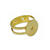 NEU Ringrohling offen, 1 Stck, goldfarben Bild 2