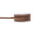 NEU Velour-Lederband-Rolle, 3 mm / 2 m, flach, dunkelbraun - Dunkelbraun