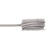 NEU Velour-Lederband-Rolle, 3 mm / 2 m, flach, hellgrau - Hellgrau