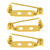 Broschennadel, 18 mm, Gold, 5 Stck